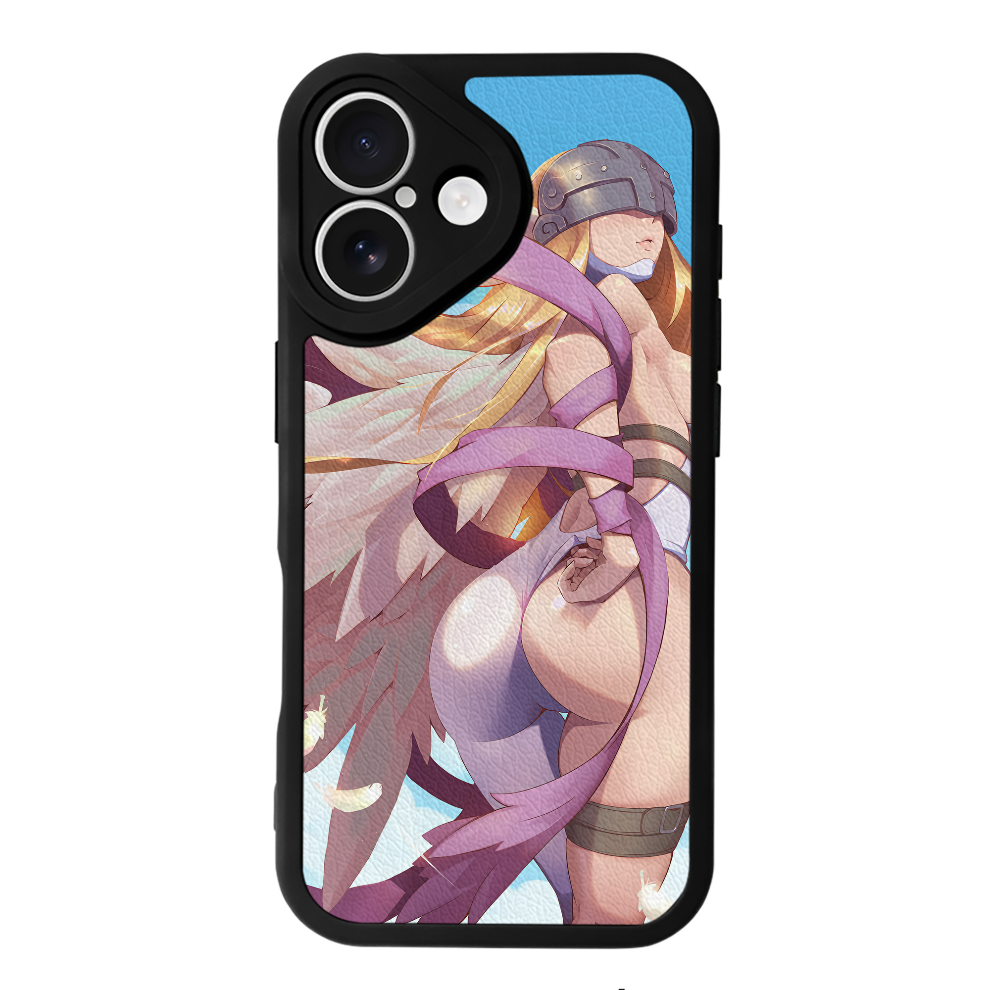 （画像用） Digimon デジタルモンスター/デジモン 【iPhone 16シリーズ対応】シリコンスマホケース（レザー調） 材質：シリコン